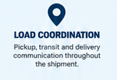 Load coordination map pin icon for Elite Logistics pickup, transit and delivery communication throughout the shipment